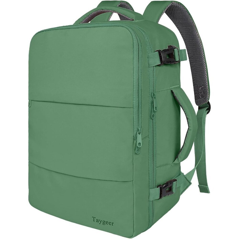 Travel Peridot Green Backpack for Women Carry On Laptop Bag USB Port TSA Pouch